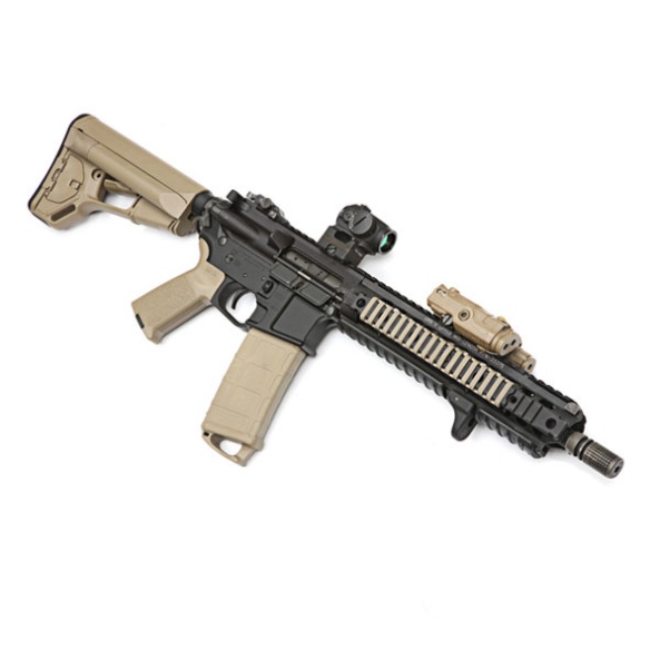 MAGPUL-ACS-Carbine-Stock-Commercial-Spec-Flat-Dark-Earth-MAG371-FDE-Attached-to-Weapon-Pic1